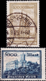 Германия 1923 год . Архитектура . Полная серия . Каталог 9 € . (2)