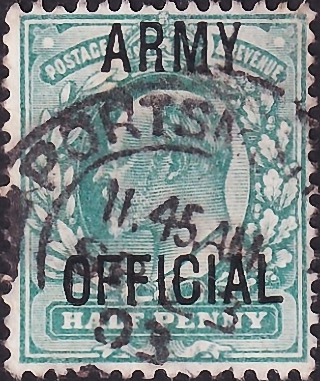 Великобритания 1902 год . король Эдвард VII . 0,5 p . Каталог 2,25 £ . (2)