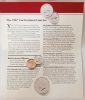 США, Годовой набор 1987 г, монет 10 + 2 жетона, в конверте, D- Денвер, Р- Филадельфия, СЕРТИФИКАТ - вид 1