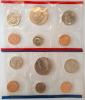 США, Годовой набор 1987 г, монет 10 + 2 жетона, в конверте, D- Денвер, Р- Филадельфия, СЕРТИФИКАТ - вид 3