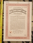Облигация 1937 Германия III Рейх Займ на 1000 RM  