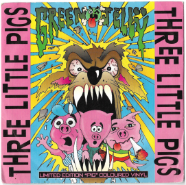 Green Jelly "Three Little Pigs" 1993 Single Pink Vinyl U.K.  