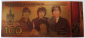 100 рублей Памятная банкнота The Beatles / Жуки, Ливерпульская четвёрка, в позолоте - вид 2