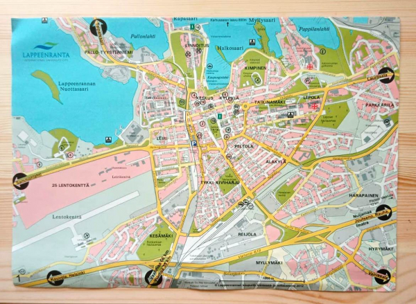 Лаппеенранта Финляндия карта схема