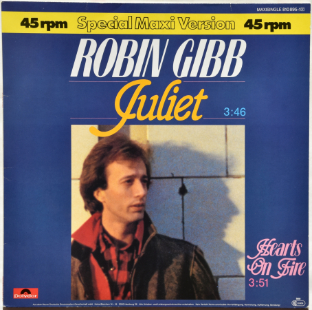Robin Gibb (Bee Gees) "Juliet" 1982 Maxi Single  