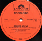 Robin Gibb (Bee Gees) "Secret Agent" 1984 Maxi Single  - вид 2