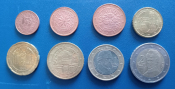2002 год Австрия Комплект 1,2,5,10,20,50 центов + 1,2 евро