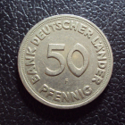Германия 50 пфеннигов 1949 f год.