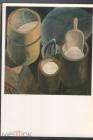 Открытка СССР 1960-е г. Картина Натюрморт с кадками для муки худ. Обросов И. П. чистая К007-2
