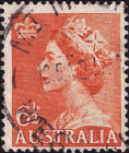 Австралия 1954 год . Queen Elizabeth II . Каталог 0,5 €
