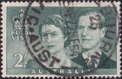 Австралия 1954 год . Королевский визит . Каталог 1,3 €