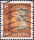Гонконг 1993 год . Королева Елизавета II . Каталог 0.8 € 