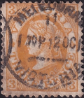 Австралия (штат Victoria) 1883 год . Королева Виктория , 3 p . Каталог 42 £