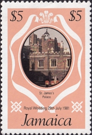 Ямайка 1981 год . St. James's Palace - perf 13 1/2 . Каталог 1,0 €
