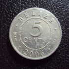 Белиз 5 центов 2006 год.
