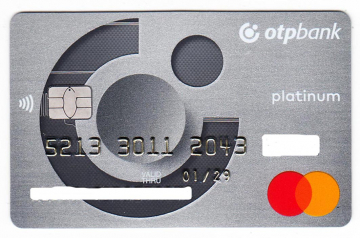 Банк OTPbank MasterCard Platinum 2021 Thales 07/21