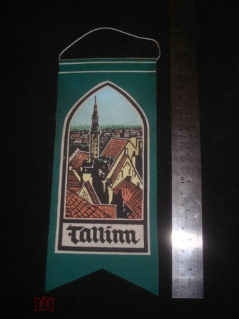 Флажок "Старый Таллин. Городская ратуша" из 1970-х. Раритет уже.