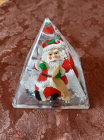 Дед Мороз в пирамиде под снегопадом. СССР. Винтаж!