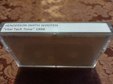 Кассета аудио SONY. Vital Tech Tone (HENDERSON, SMITH, WOOTEN). 1998 г. (Подробнее в описании)