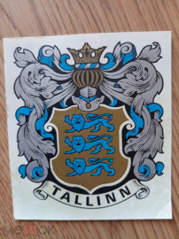 Наклейка Tallinn. Геральдика.