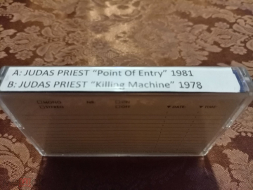 Кассета аудио JUDAS PRIEST 1."Point Of Entry"1981; 2."Killing Machine"1978 (Подробно в описании)