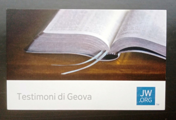Визитная карточка Библия Свидетели Иеговы Италия