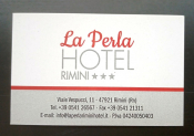 Визитная карточка Отель La Perla Римини Италия