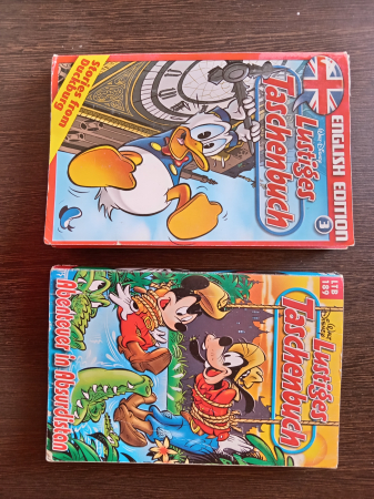 Комиксы Lustiges Taschenbuch на немецком и английском языках