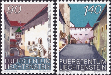 Лихтенштейн 1987 год . Замок Вадуц . Каталог 4,0 €