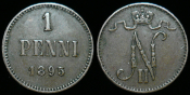 1 пенни 1895 г. Русская Финляндия (С417)
