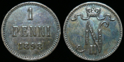 1 пенни 1898 г. Русская Финляндия (С443)