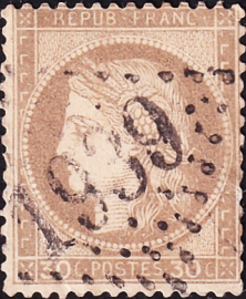 Франция 1872 год . Ceres . Каталог 8,75 £ 