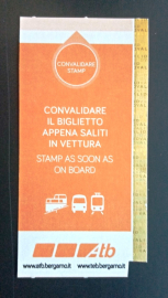 Билет фуникулер и другой городской транспорт Бергамо Италия 2019