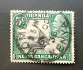 Кения Уганда Танганьика КУТ 1935 Озеро Виктория Георг V Sc# 47 Type I Used