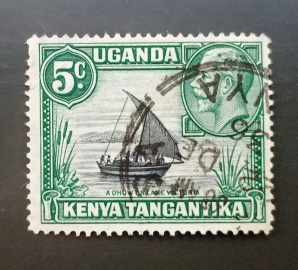 Кения Уганда Танганьика КУТ 1935 Озеро Виктория Георг V Sc# 47 Type I Used