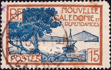 Новая Каледония 1928 год . Залив Пуэнт-де-Палетувье