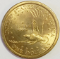США 1 доллар 2000 год, "Р" - Филадельфия, Доллар Сакагавеи, парящий орел, индианка; _172_ - вид 1