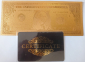 Доллар США Золотая купюра, золотое покрытие 24 карата, с сертификатом - вид 1