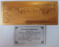 Доллар США Золотая купюра, золотое покрытие 24 карата, с сертификатом - вид 2