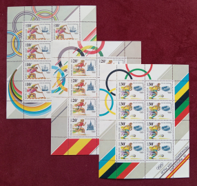 1991 год СССР Олимпийские игры в Барселоне Малый лист