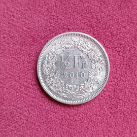 2010 год Швейцария 1/2 франка