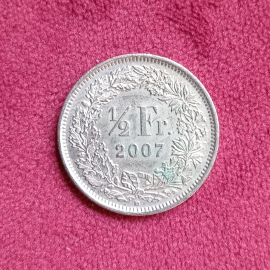 2007 год Швейцария 1/2 франка