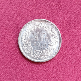 2010 год Швейцария 1/2 франка