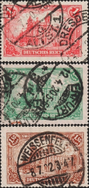 Германия , рейх . 1920 год . Главное почтовое отделение, Берлин , полная серия. Каталог 7,80 €