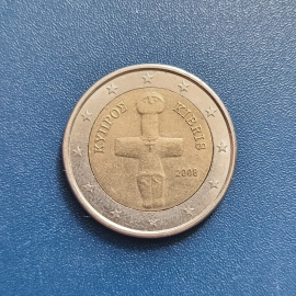 2008 год Кипр 2 евро