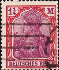 Германия , рейх . 1922 год . Имперская корона , 1,25 m . 2,50 €. (2)